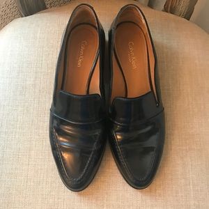 Calvin Klein Collection Patent Leather Loafers